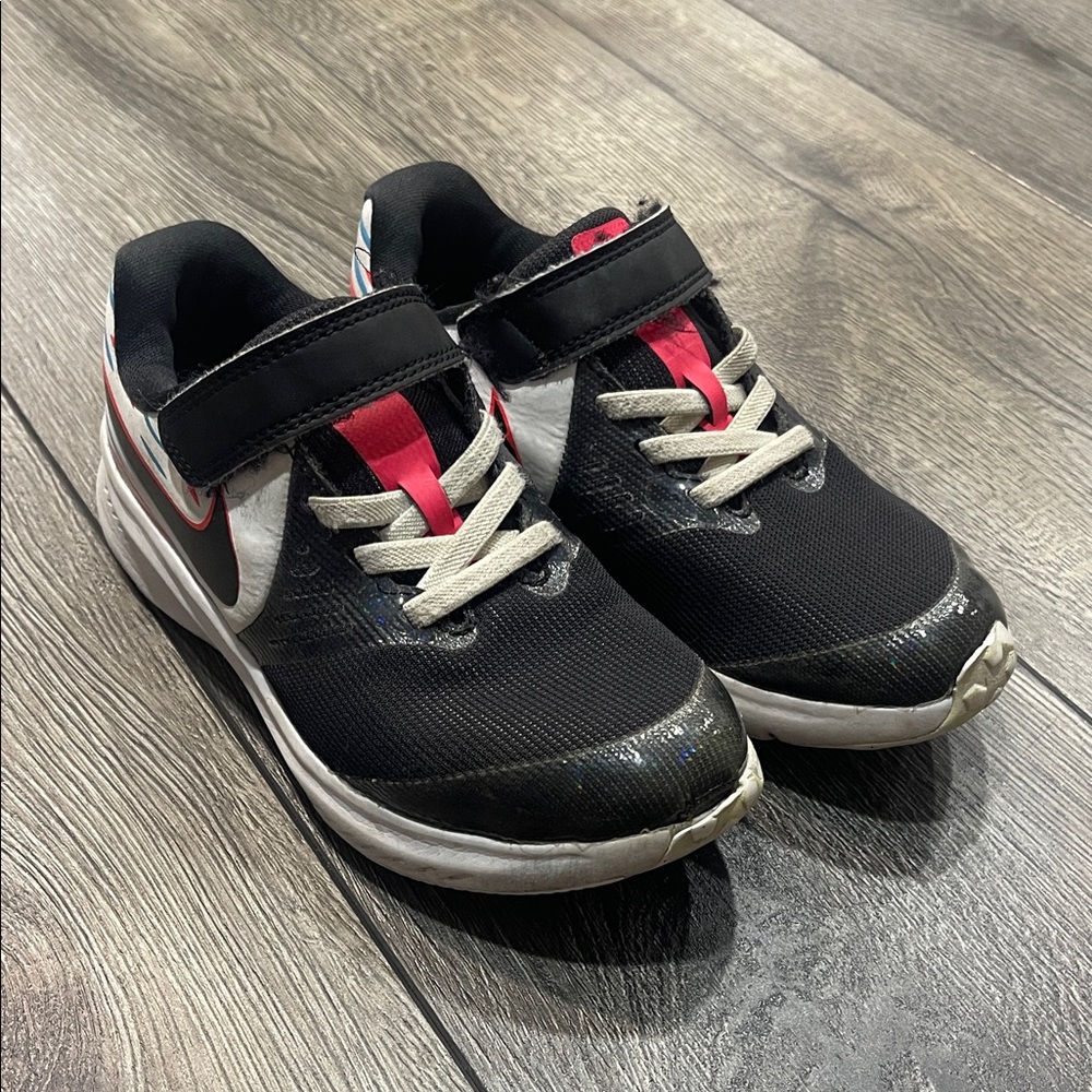 Nike Kids Black and Pink Sneakers